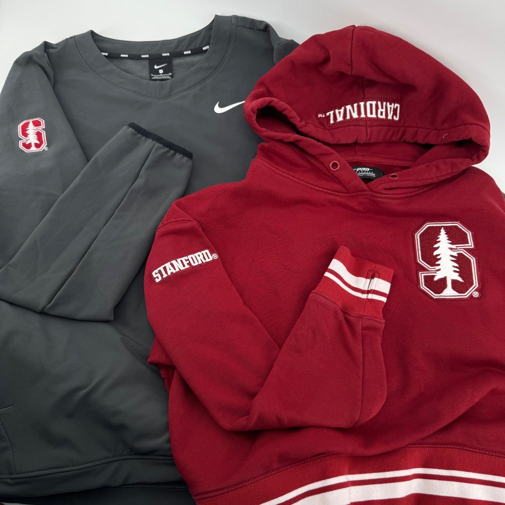Stanford Cardinal Sweatshirts Womens S Hoodie Nike Embroidered Set of Two NCAA